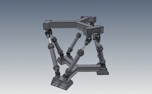 并联机器人octahedral-hexapod-mechanism-parallel-robot INV STP IGS STL缩略图